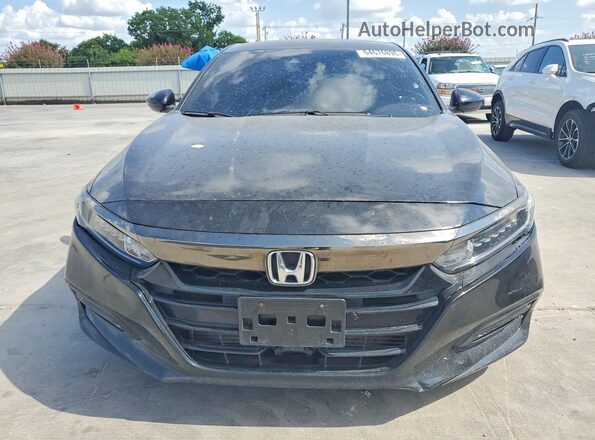 1HGCV1F3XKA103334 2019 HONDA ACCORD Черный Вид спереди