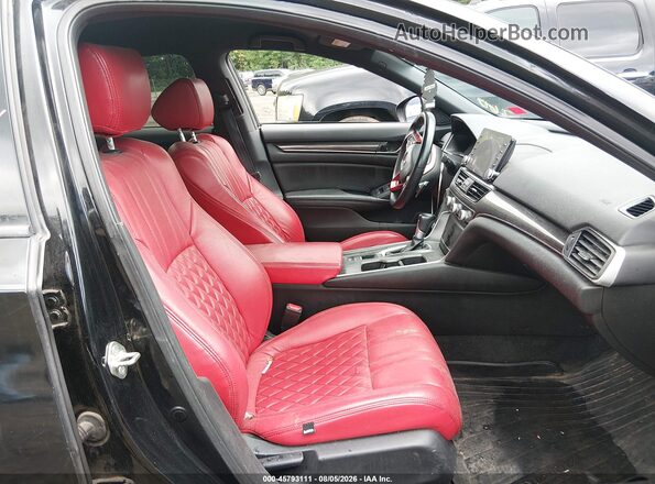 1HGCV1F3XKA103382 2019 HONDA ACCORD Black Front interior view