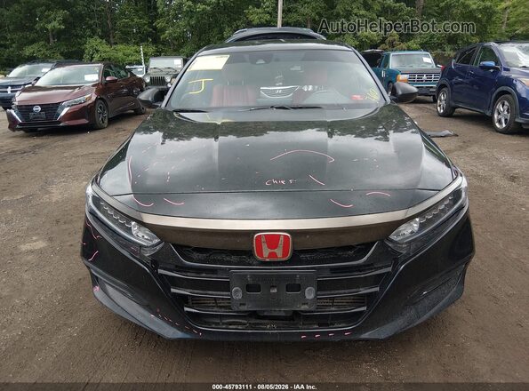 1HGCV1F3XKA103382 2019 HONDA ACCORD Black Rear interior view