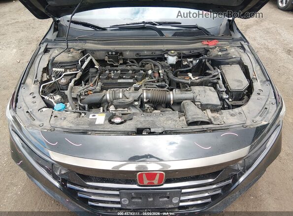 1HGCV1F3XKA103382 2019 HONDA ACCORD Black Rear view