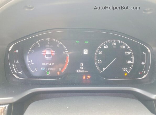 1HGCV1F3XLA010072 2020 HONDA ACCORD Silver ხელსაწყოთა პანელის ხედი