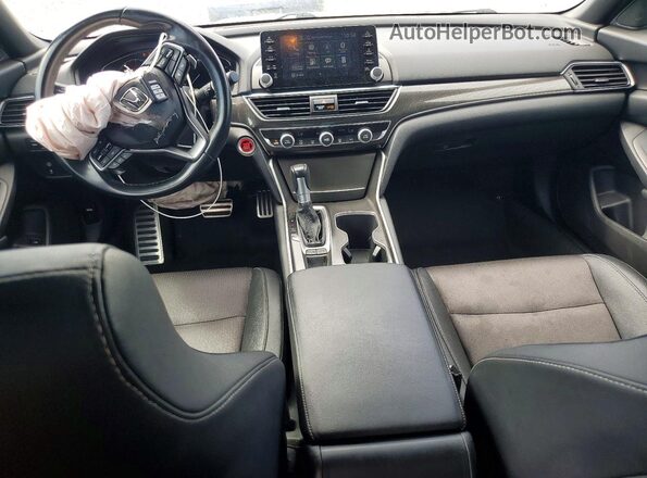 1HGCV1F3XLA102587 2020 HONDA ACCORD Белый Вид панели приборов
