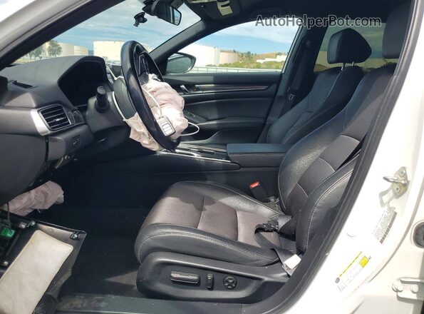 1HGCV1F3XLA102587 2020 HONDA ACCORD Белый Вид салона спереди
