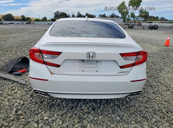 1HGCV1F3XLA102587 2020 HONDA ACCORD Белый Вид сзади