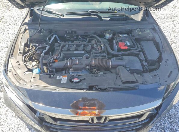 1HGCV1F3XLA139736 2020 HONDA ACCORD Черный Вид задней части салона