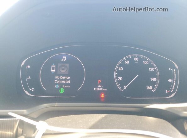 1HGCV1F3XLA139736 2020 HONDA ACCORD Черный Вид щитка приборов