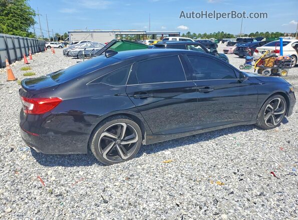 1HGCV1F3XLA139736 2020 HONDA ACCORD Черный Задняя правая четверть