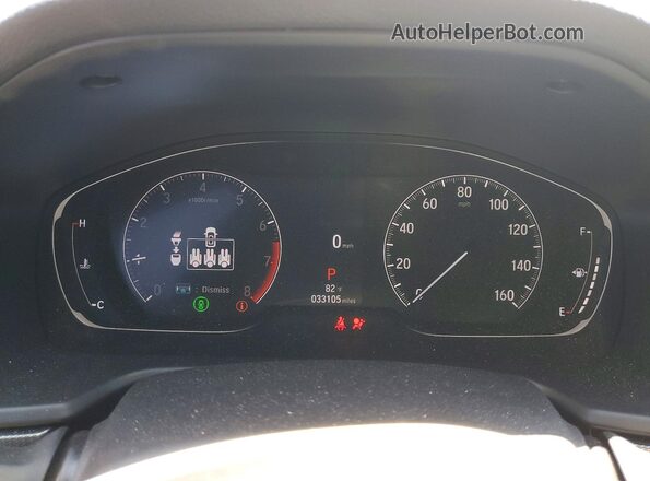 1HGCV1F3XMA072329 2021 HONDA ACCORD Silver Instrument cluster view