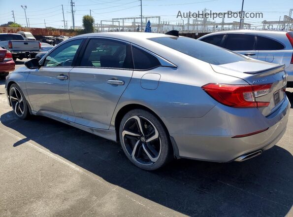 1HGCV1F3XMA072329 2021 HONDA ACCORD Silver Rear left