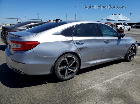 1HGCV1F3XMA072329 2021 HONDA ACCORD Silver Rear right