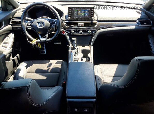 1HGCV1F3XMA072329 2021 HONDA ACCORD Silver Dashboard view