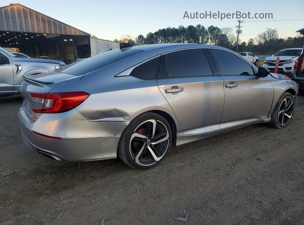1HGCV1F3XMA078289 2021 HONDA ACCORD Silver Trasero derecho