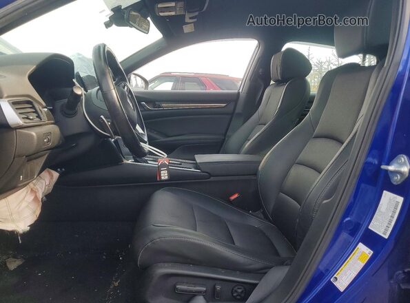 1HGCV1F3XMA087669 2021 HONDA ACCORD Blue Սալոնի դիմացի տեսք