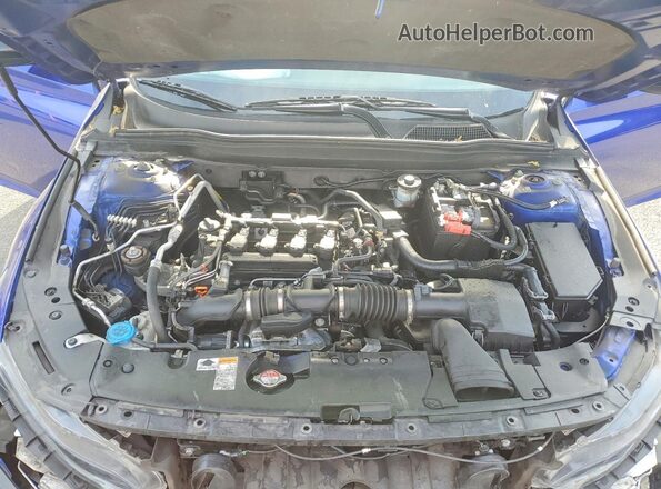 1HGCV1F3XMA087669 2021 HONDA ACCORD Blue Սալոնի հետևի տեսք