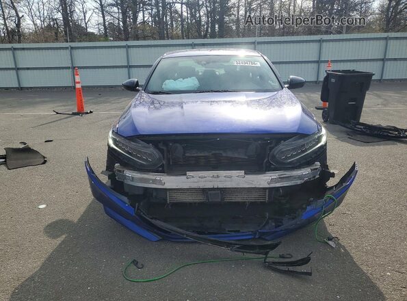 1HGCV1F3XMA087669 2021 HONDA ACCORD Blue Դիմացի տեսք