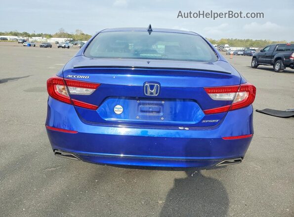 1HGCV1F3XMA087669 2021 HONDA ACCORD Blue Հետևի տեսք