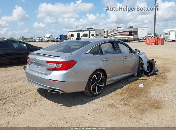 1HGCV1F3XMA098655 2021 HONDA ACCORD Silver Tył prawy