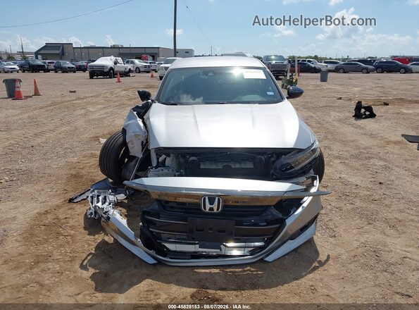1HGCV1F3XMA098655 2021 HONDA ACCORD Silver Widok wnętrza z tyłu