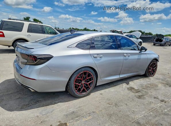 1HGCV1F3XMA103353 2021 HONDA ACCORD Silver Հետևի աջ
