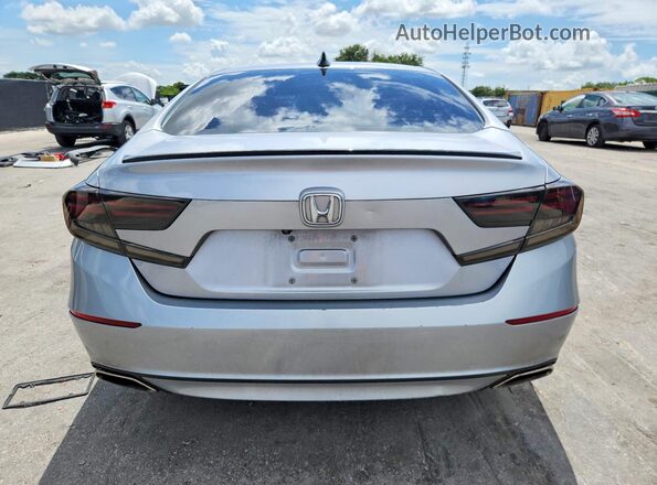1HGCV1F3XMA103353 2021 HONDA ACCORD Silver Հետևի տեսք