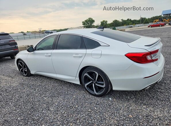 1HGCV1F3XMA108634 2021 HONDA ACCORD White Trasero izquierdo