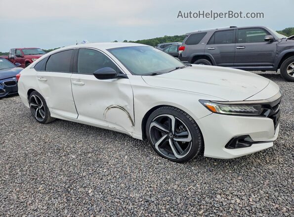 1HGCV1F3XMA108634 2021 HONDA ACCORD White Delantero derecho