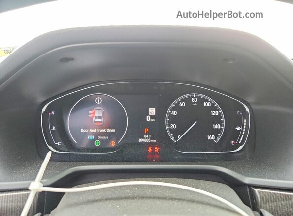 1HGCV1F3XMA108634 2021 HONDA ACCORD White Vista del cuadro de instrumentos