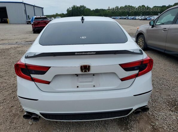 1HGCV1F3XNA080786 2022 HONDA ACCORD White Вид ззаду