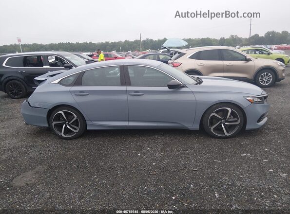1HGCV1F3XNA084045 2022 HONDA ACCORD Blue Սալոնի հետևի տեսք