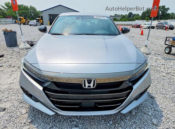 1HGCV1F3XNA086765 2022 HONDA ACCORD Gray Вид спереду