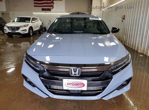 1HGCV1F3XNA099466 2022 HONDA ACCORD Gray Вид спереду