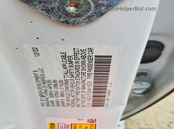 1HGCV1F3XNA115276 2022 HONDA ACCORD White Vista del compartimento del motor