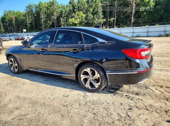 1HGCV1F40JA011415 2018 HONDA ACCORD Black უკანა მარცხენა