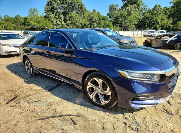 1HGCV1F40KA019032 2019 HONDA ACCORD Blue Передня права чверть