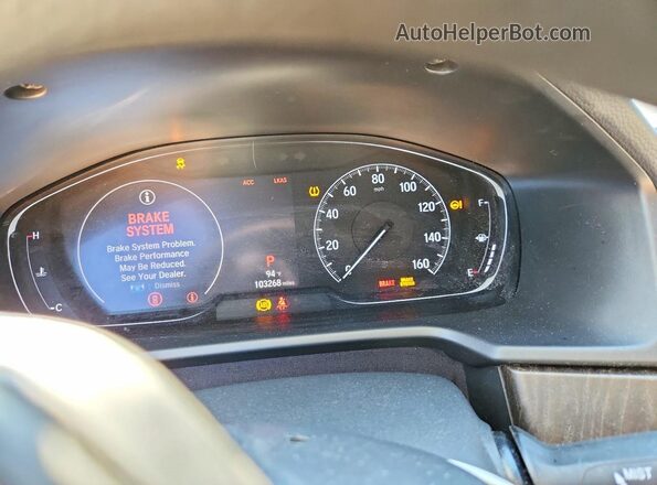 1HGCV1F40KA019032 2019 HONDA ACCORD Blue Вид щитка приладів