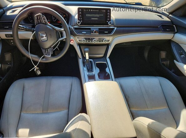 1HGCV1F40KA019032 2019 HONDA ACCORD Blue Вид панелі приладів