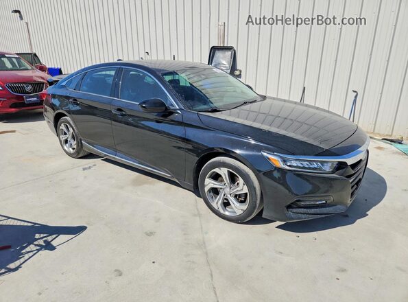 1HGCV1F40KA057120 2019 HONDA ACCORD Black Przód prawy