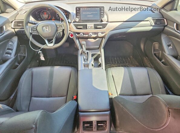 1HGCV1F40KA057120 2019 HONDA ACCORD Black Widok deski rozdzielczej