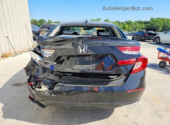 1HGCV1F40KA057120 2019 HONDA ACCORD Black Widok z tyłu