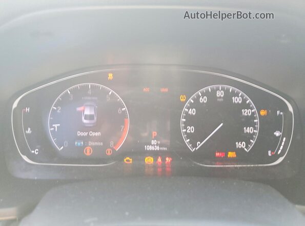 1HGCV1F40LA105992 2020 HONDA ACCORD Gray ხელსაწყოთა პანელის ხედი