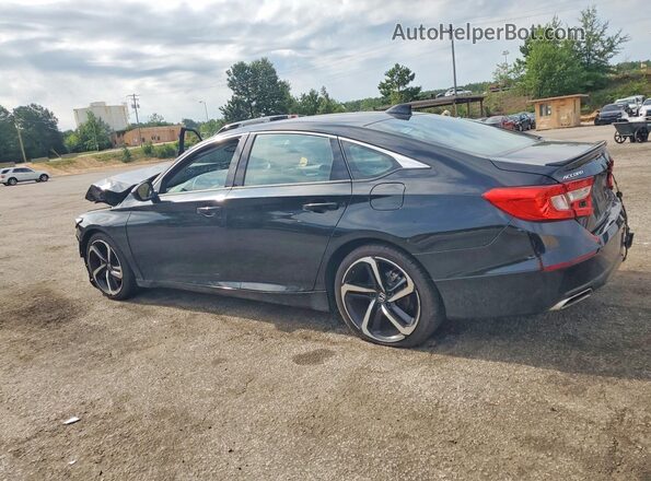 1HGCV1F40MA002055 2021 HONDA ACCORD Black Задня ліва чверть