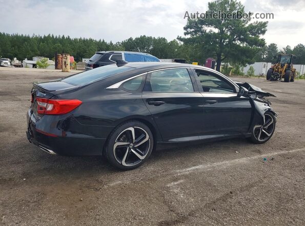 1HGCV1F40MA002055 2021 HONDA ACCORD Black Задня права чверть