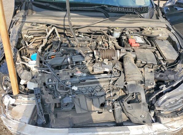 1HGCV1F40MA002055 2021 HONDA ACCORD Black Вид задньої частини салону