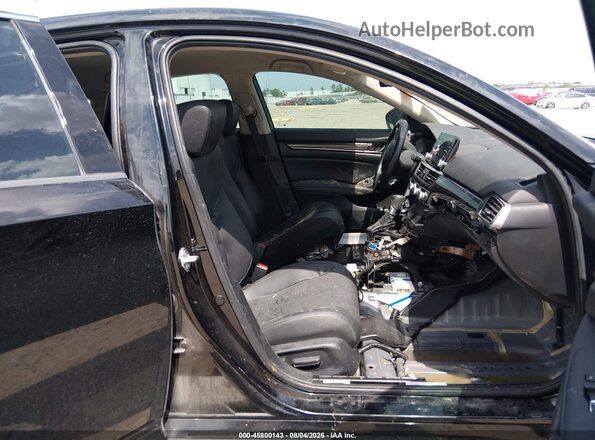 1HGCV1F40MA080299 2021 HONDA ACCORD Black Вид салону спереду