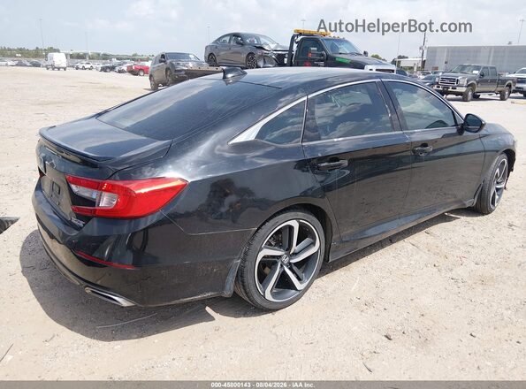 1HGCV1F40MA080299 2021 HONDA ACCORD Black Задня права чверть