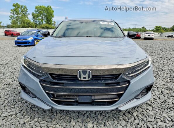 1HGCV1F40MA094512 2021 HONDA ACCORD Blue წინა ხედი