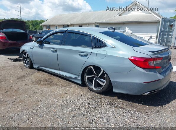 1HGCV1F40MA114810 2021 HONDA ACCORD Light Blue Հետևի ձախ