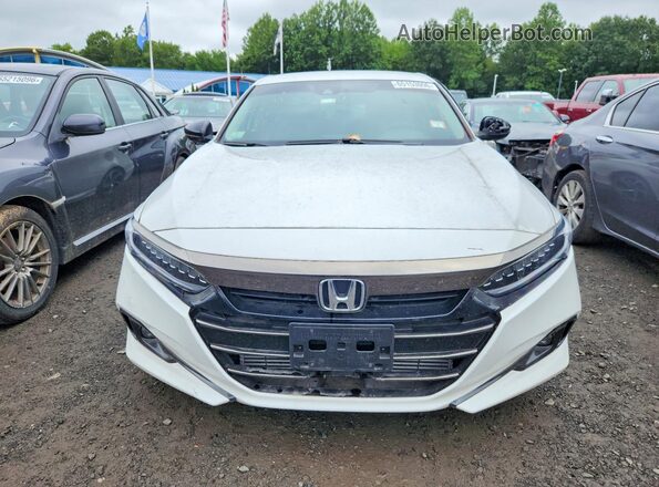 1HGCV1F40NA060667 2022 HONDA ACCORD Белый Вид спереди