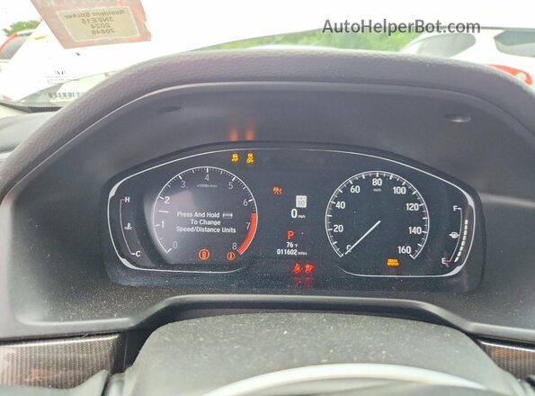 1HGCV1F40NA060667 2022 HONDA ACCORD Белый Вид щитка приборов