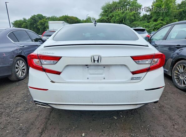1HGCV1F40NA060667 2022 HONDA ACCORD Белый Вид сзади